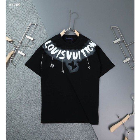 루이비통 LV 넥 레터링 프린팅 반팔티 - 2 Color