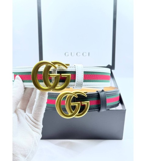 구찌 마몬트 포인트자수 벨트 (2color)