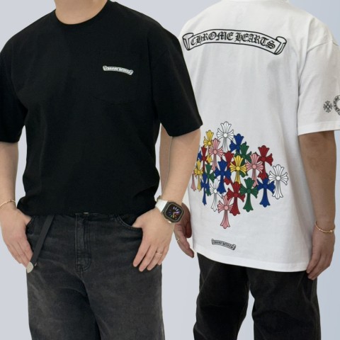 Chrome Hearts 크롬하츠 멀티로고 포켓 로고 반팔 (2color)