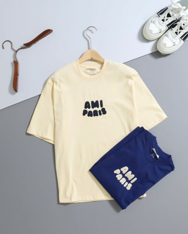 아미 파리 로고패치 반팔티 - 2 Color