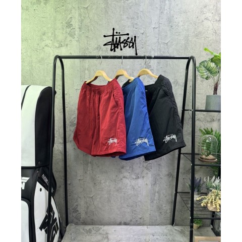 스투시 자수 나일론 하프팬츠 3color