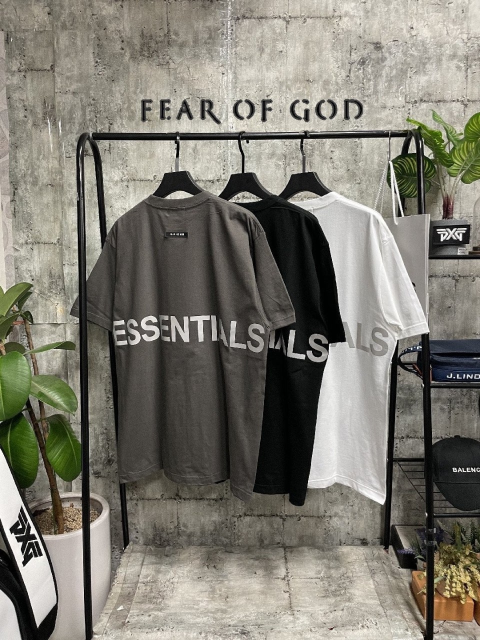 피어오브갓 블랙라벨  워싱 반팔티 3color