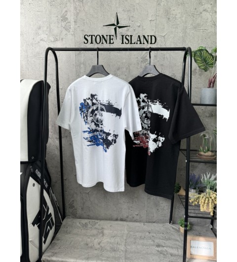 스톤아일랜드 크랙 로고 반팔티 (2color)