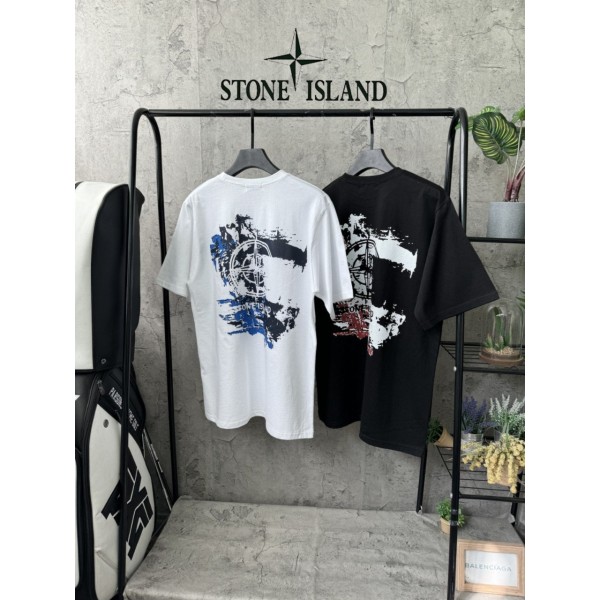 스톤아일랜드 크랙 로고 반팔티 (2color)-레플리카 사이트 쇼핑몰