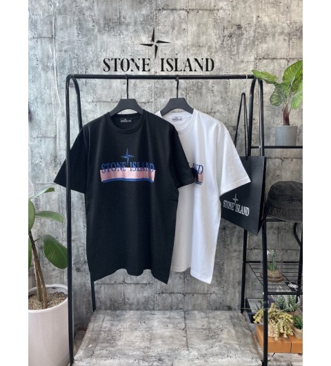 스톤아일랜드 블루로고 반팔티 (3color)