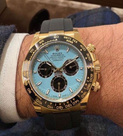 롤렉스 데이토나 엘로우골드 티파니다이얼 (국내공장 AS가능)