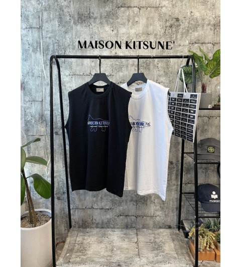 메종키츠네 자수 나시 (2color)