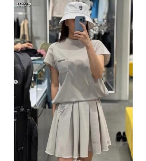 어메이징크리 트래블부스터 에어홀 롱 티셔츠 & 스커트 세트