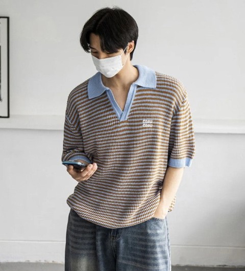 미우미우 체인 단가라 반팔니트 (3color) -20318