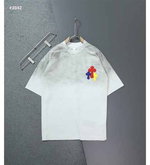 크롬하츠 크로스 세메터리 빈티지 워싱 라운드 반팔티 - 2 Color