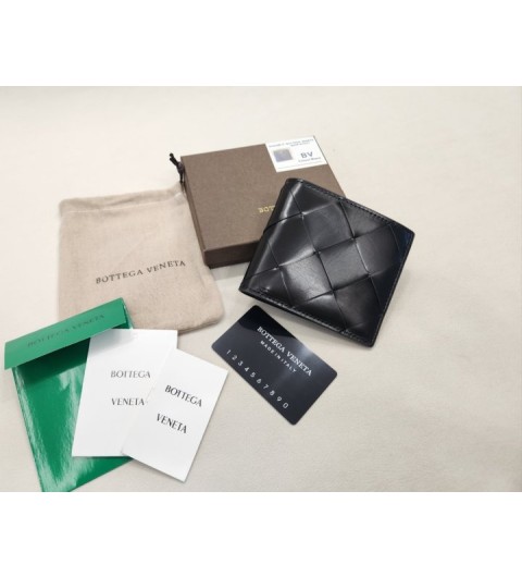 보테가베네타 반지갑 6388-67 유광 블랙