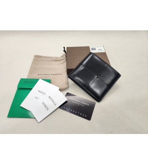 보테가베네타 반지갑 6388-53 유광 블랙