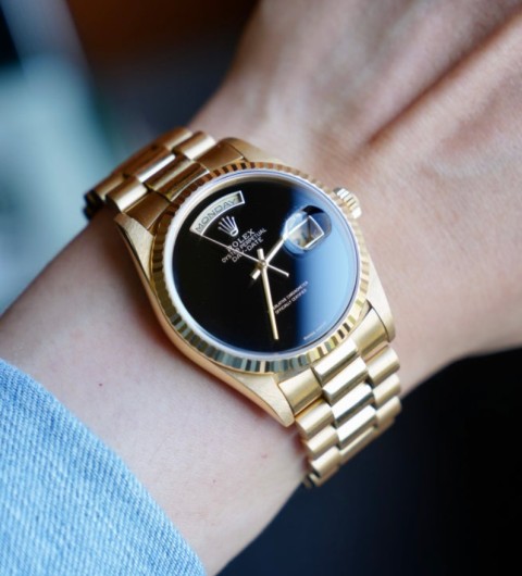 롤렉스 데이데이트 18238 오닉스 (국내공장 AS가능)