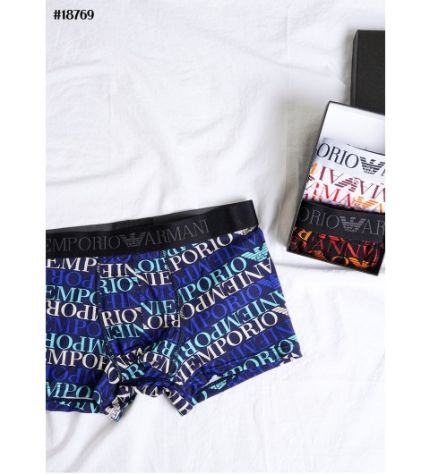 엠포리오 아르마니 리피트 로고 브리프 3PCS 세트