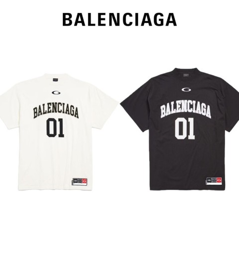 발렌시아가 바스켓볼 오버사이즈 반팔티 - 2 Color