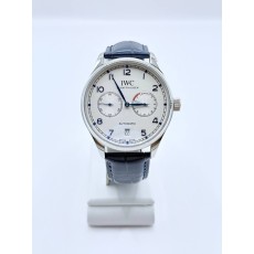IWC 샤프하우젠 포르투기저 은장 가죽 (국내공장 AS가능)