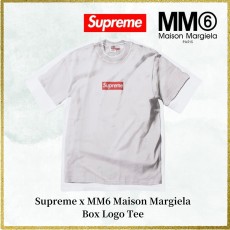 슈프림 x MM6 메종 마르지엘라 박스 로고 반팔티