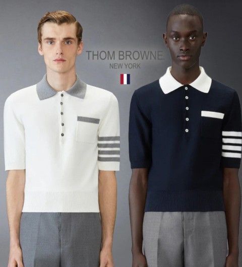 톰브라운 헥터 카라 반팔 (2color)