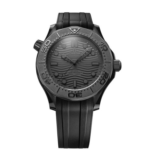 오메가 씨마스터 티타늄 올블랙 우레탄 (국내공장 AS가능)