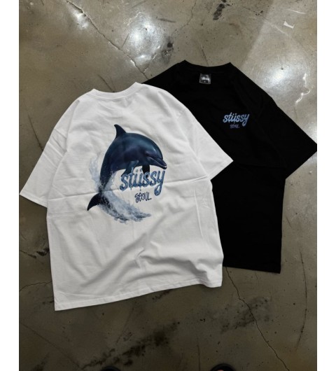 스투시 돌고래 반팔 (2color)