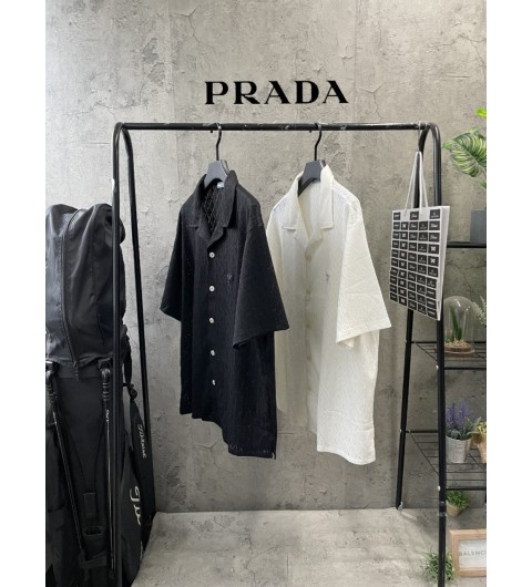 프라다 매쉬 셔츠 (3color)