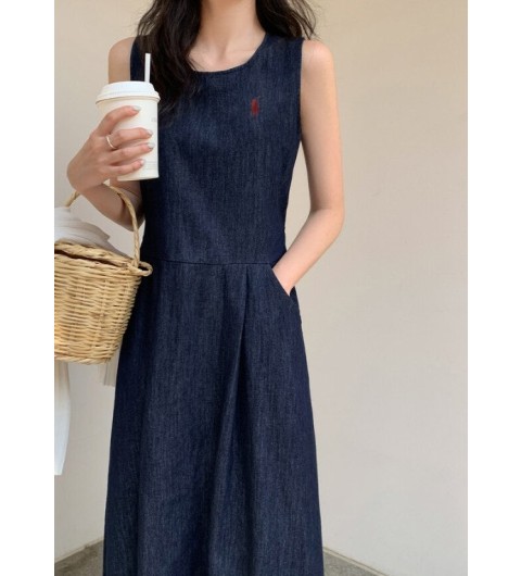 폴로 랄프로렌 데님 민소매 롱 원피스 -20365