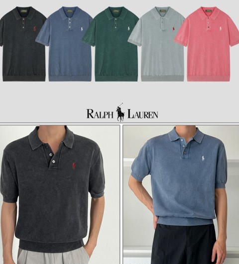 폴로 랄프로렌 피그먼트 워싱 카라니트 (5color) -20369