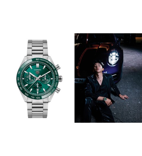 태그호이어 까레라 칼리브 02 스포츠 그린다이얼 (국내공장 AS가능)