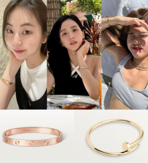 까르띠에 러브팔찌 로즈골드