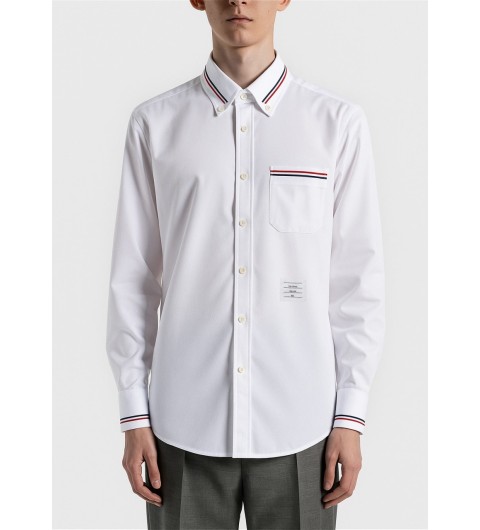 톰브라운 넥 라인 버튼 다운 옥스포드 셔츠 - 2 Color