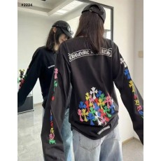 크롬하츠 멀티컬러 크로스 롱 슬리브 티셔츠 - 2 Color