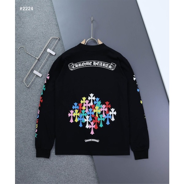 크롬하츠 멀티컬러 크로스 롱 슬리브 티셔츠 - 2 Color-레플리카 사이트 쇼핑몰
