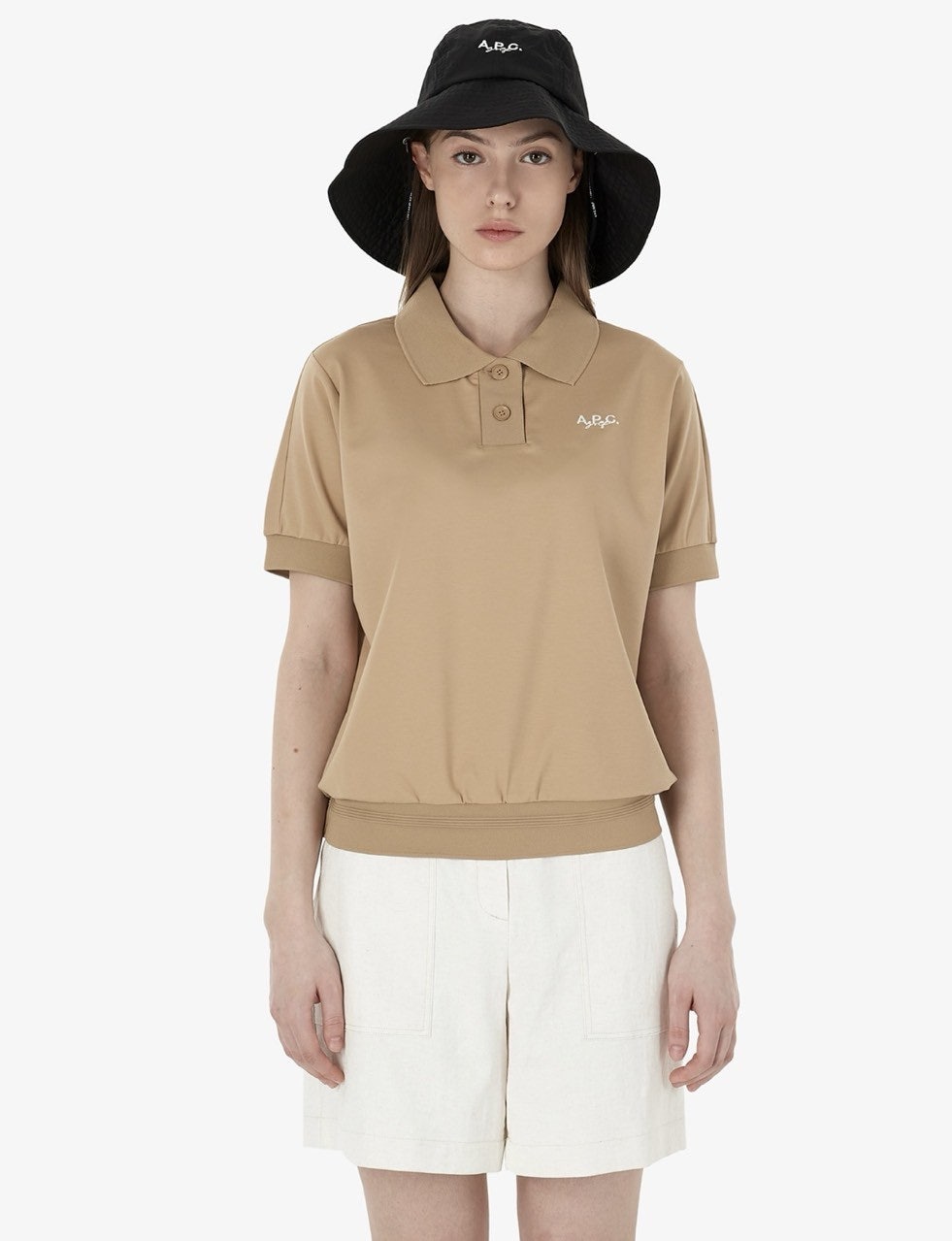 A.P.C GOLF [아페쎄 골프] 가슴 로고 디테일의 카라넥 티셔츠