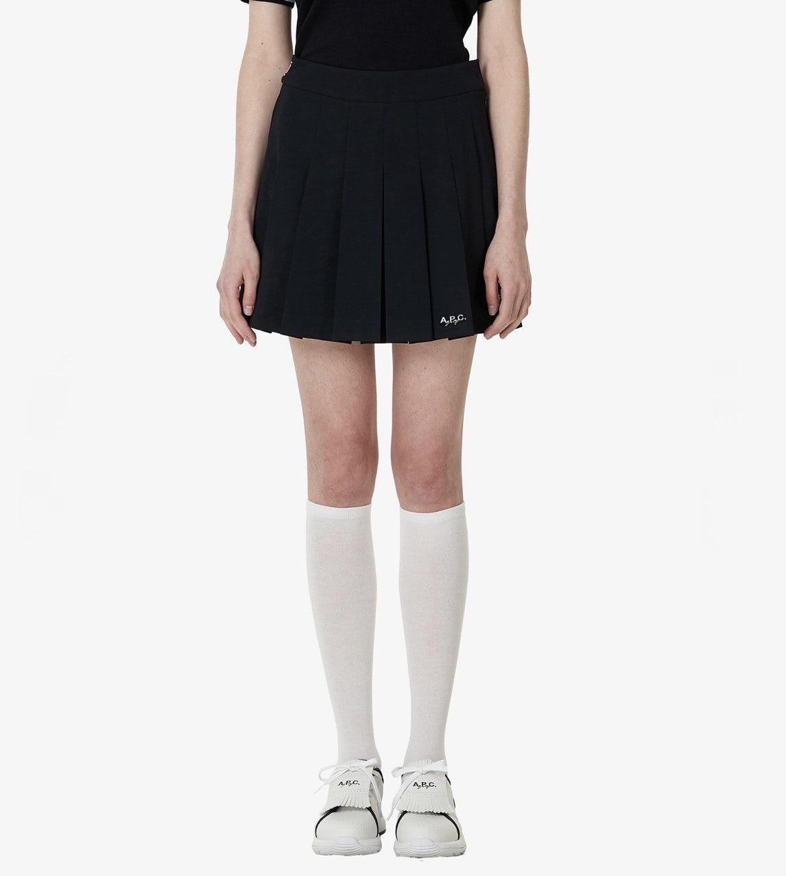 A.P.C GOLF [아페쎄 골프] 미니 기장의 허리 밴딩 플리츠 스커트