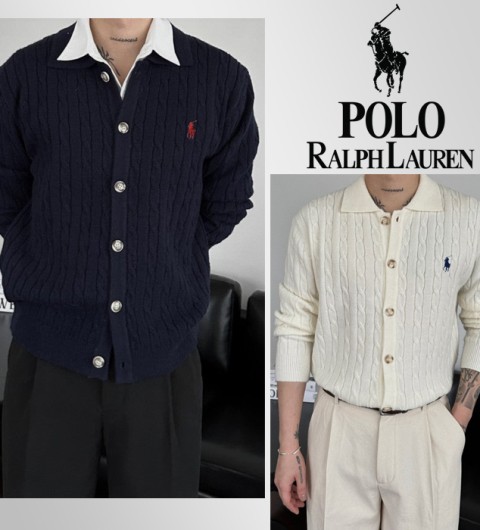 폴로 랄프로렌 케이블 카라 버튼 가디건 (4color) -20389