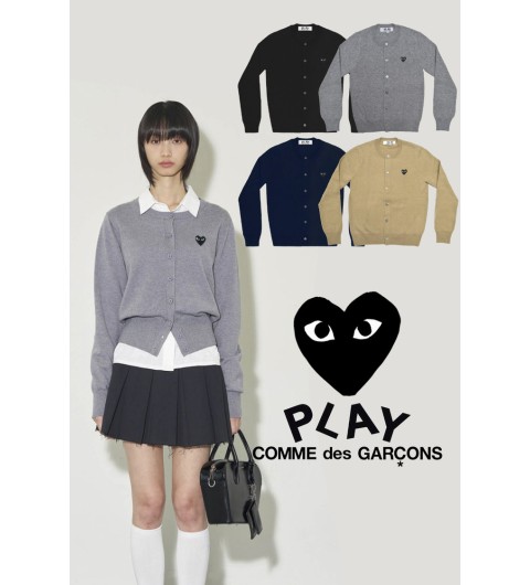 꼼데가르송 여성 램스울 가디건 - 3가지 와펜