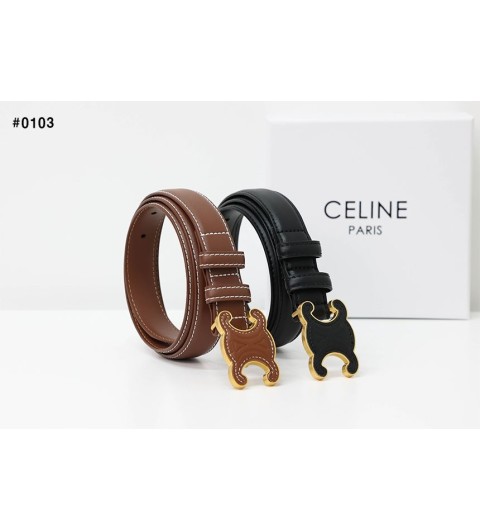 셀린느 여성 퀴르 트리옹프 미디엄 벨트 - 2 Color