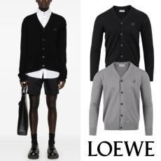 로에베 신상 아나그램 자수 울 가디건 (2color)