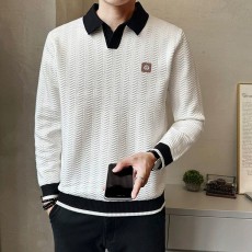 구찌 스틸로고 배색 카라 롱슬리브 니트 (2color)