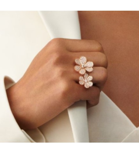 반클리프 프리볼 비트윈 더 핑거 링 로즈골드