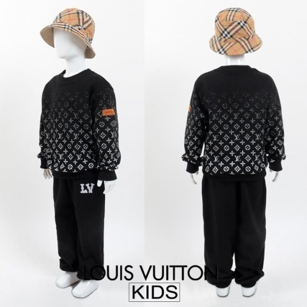 루이비통 키즈 그라데이션 로고 맨투맨 셋업-레플리카 사이트 쇼핑몰