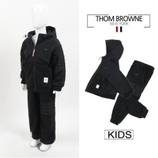 톰브라운 키즈 블랙 4바 우븐 셋업