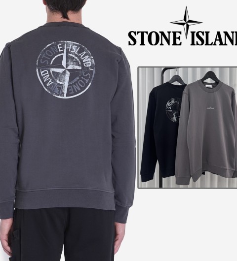 스톤아일랜드 원형 프린트 스웻셔츠 (2color)