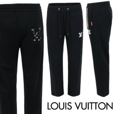 루이비통 자수 로고 트레이닝 팬츠