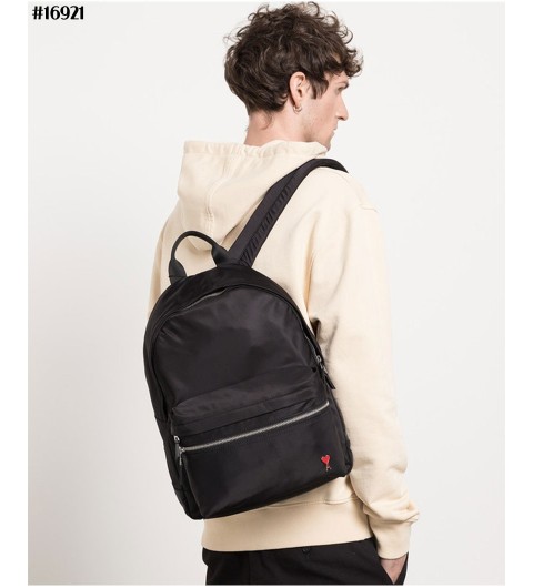 아미 나일론 드 꾀흐 하트로고 백팩 - 2 Color