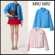 미우미우 여성 백벤트 코치자켓 - 3 Color