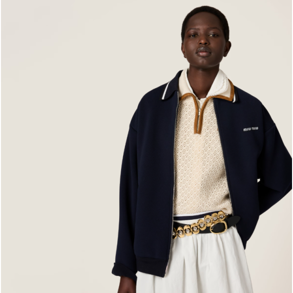 미우미우 여성 피케 블루종 - 2 Color-레플리카 사이트 쇼핑몰