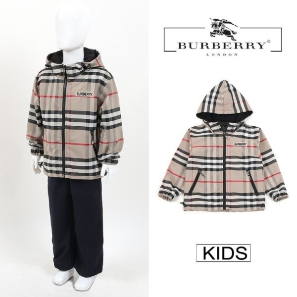버버리 키즈 체크 바람막이 -베이지--레플리카 사이트 쇼핑몰