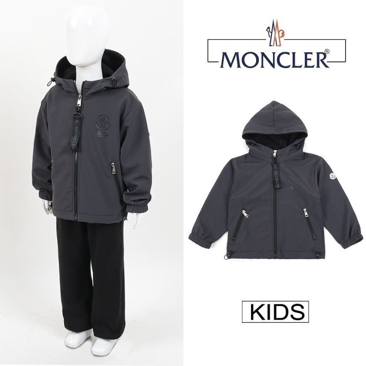 몽클레어 키즈 블랙 나염 바람막이