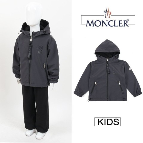 몽클레어 키즈 블랙 나염 바람막이